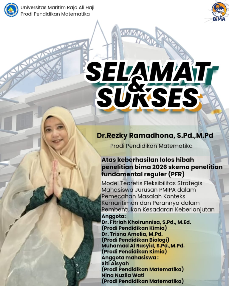 Tim Peneliti yang Dipimpin Dosen Pendidikan Matematika UMRAH Lolos Hibah Penelitian BIMA 2026 Skema Penelitian Fundamental Reguler